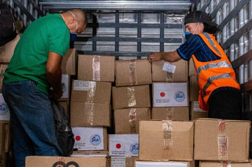 La donación consistió en 15.000 elementos de protección. Foto: Cortesía
