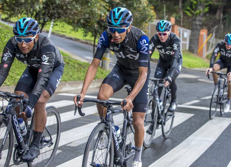 Iván Sosa durante un entrenamiento del equipo SKY. Foto: Juan Antonio Sánchez Ocampo