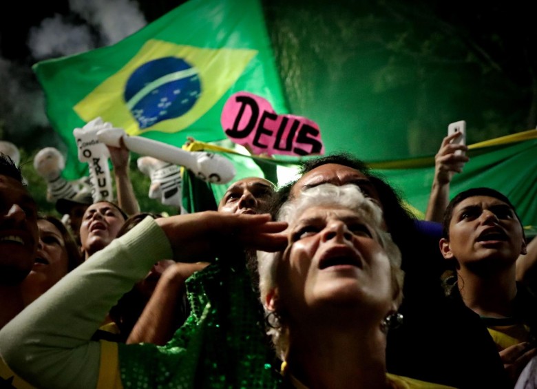Celebraciones en Brasil tras triunfo de Jair Bolsonaro. FOTO: EFE