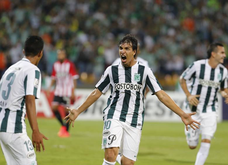 Pablo Zeballos marcó para Nacional al minuto 42 del primer tiempo. FOTO JUAN ANTONIO SÁNCHEZ