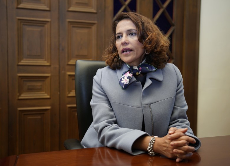 Nancy Patricia Gutiérrez, ministra del Interior, pidió al Congreso aprobar la ley de orden público. FOTO Archivo Colprensa