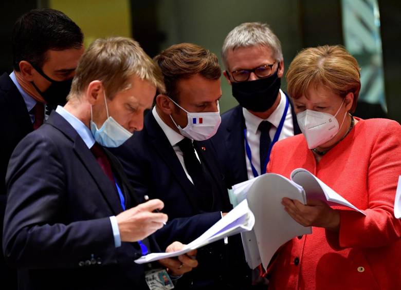 Negociaciones para el plan de recuperación de la Unión Europea después del coronavirus. FOTO: EFE