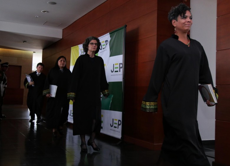 Los magistrados de la JEP anunciarán la apertura del Caso 002. FOTO: Colprensa