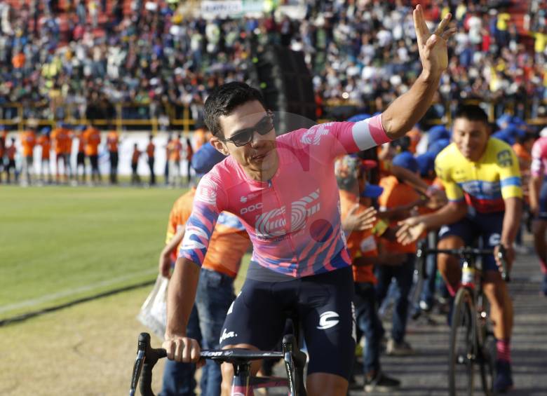Sergio Andrés Higuita, otra estrella del ciclismo colombiano que ya regala alegrías. FOTO MANUEL SALDARRIAGA
