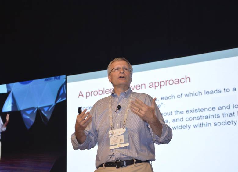 El economista Dani Rodrik, profesor de la Escuela de Gobierno de la Universidad de Harvard, fue invitado principal de la Andi esta semana al Congreso Empresarial Colombiano. FOTOS cortesía andi