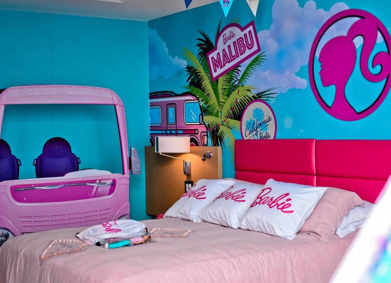 El diseño de la habitación se trabajó durante 20 meses y de la mano de Mattel, empresa creadora de la Barbie. FOTO cortesía hotel hilton cartagena