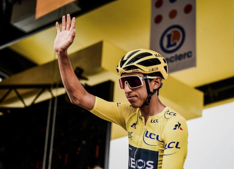 Egan Bernal, colombiano ganador del Tour de Francia 2019. FOTO COLPRENSA