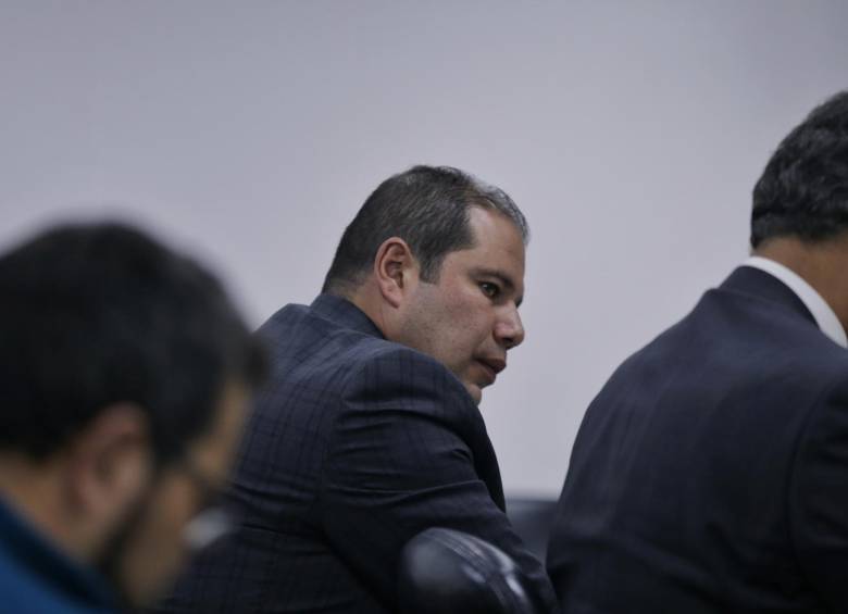Luiz Antonio Bueno, Luiz Eduardo Da Rocha y Luiz Antonio Mameri durante su presentación ante el juez de garantías el pasado 11 de enero. FOTO: COLPRENSA 