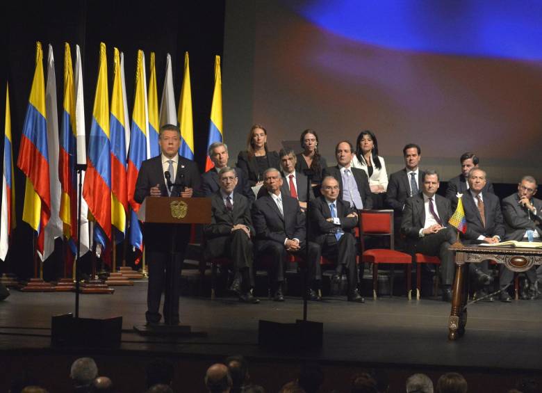 El Congreso deberá votar la refrendación y luego los proyectos de ley que permitan la implementación. FOTO AFP