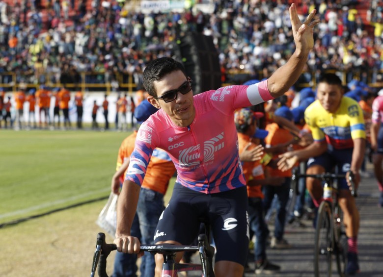 El paisa Sergio Higuita es el vigente campeón del Tour Colombia 2.1. FOTO MANuEL SALDARRIADA