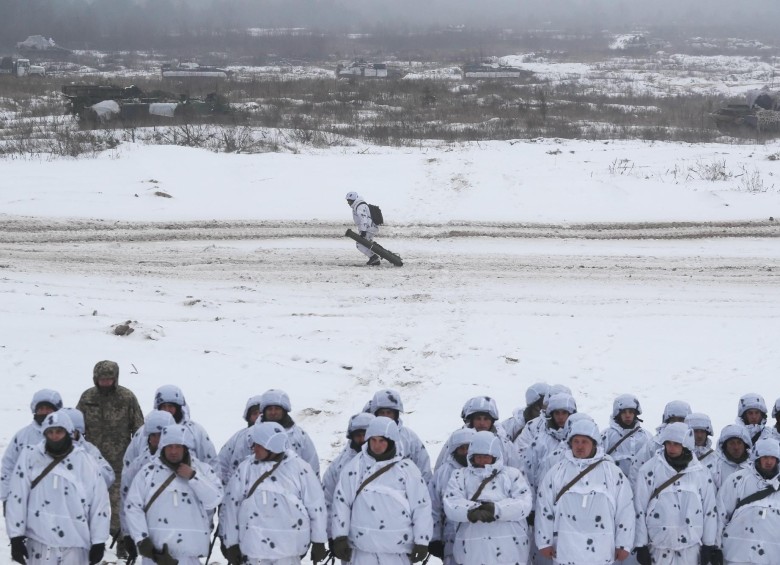 Maniobras militares de Ucrania. FOTO: EFE
