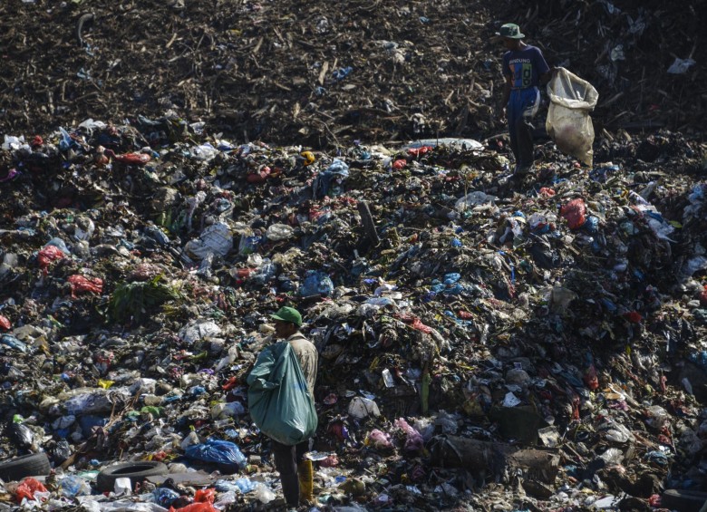 Residuos plásticos. FOTO: AFP
