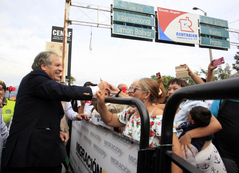 Para Luis Almagro “Cúcuta es la ciudad que ejemplifica la denuncia contra la represión, el hambre y la miseria que genera la dictadura bolivariana”. FOTO Cortesía La Opinión