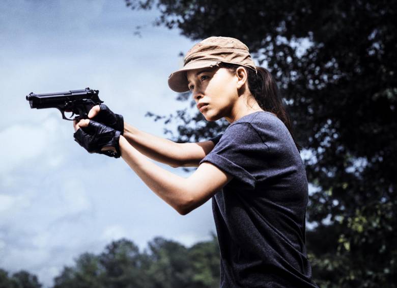 Christian Serratos es Rosita en The Walking Dead. FOTO Cortesía FOX