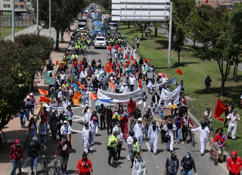 Las protestas se concentrarán en Bogotá. Foto: Colprensa