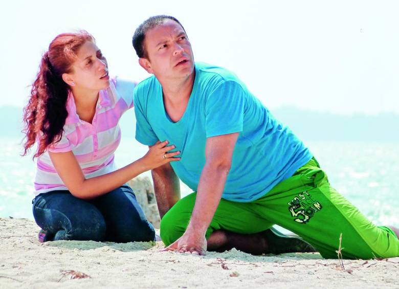 Tatiana Olea y Carlos Vergara son el matrimonio que le da vida a Huellas. Allí interpretan a Taty y Pedro. La película se basa en una historia que les ocurrió como pareja en la vida real . FOTO cortesía