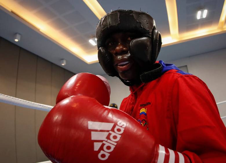 Yuberjen “El Tremendo” Martínez hace parte del equipo colombiano de boxeo de los Juegos Olímpicos Rio 2016. FOTO Colprensa