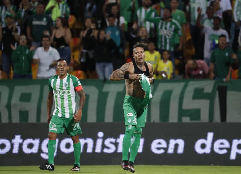 Aldo fue el capitán nacionalista anoche en el duelo contra Millonarios. Dayro Moreno, el hombre que abrió la senda para un triunfo que, al final, fue esquivo (1-1). FOTO Robinson Sáenz