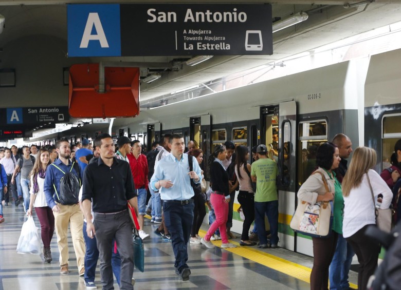 397.139 personas utilizaron el sistema Metro en la mañana del lunes. Foto: Julio César Herrera Echeverri