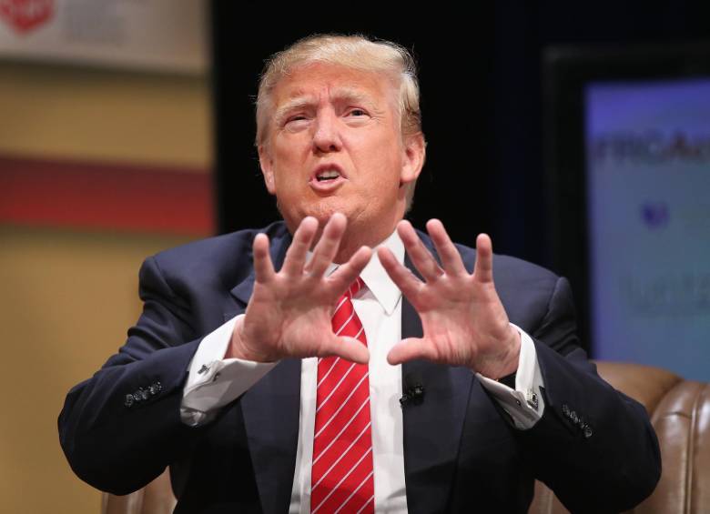 El aspirante republicano a la Casa Blanca Donald Trump cree que México es un lugar “corrupto” y que Estados Unidos debería imponer un “boicot” en su contra. FOTO AFP