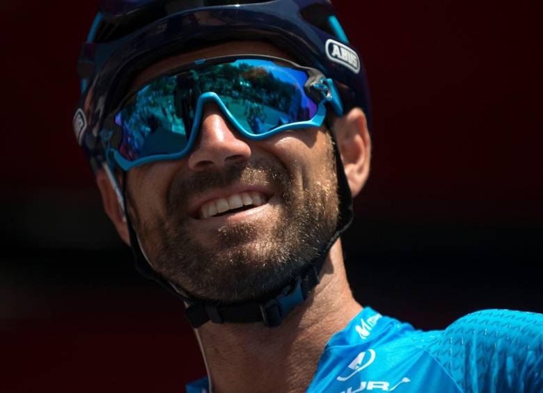 Alejandro Valverde ganador de la segunda etapa de la Vuelta a España. FOTO AFP