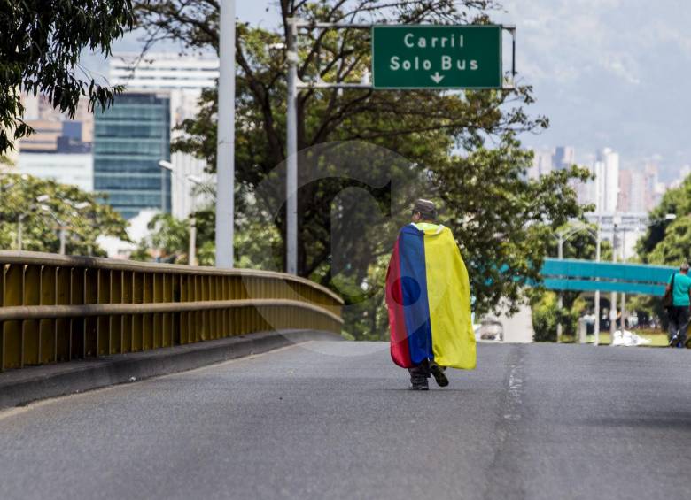 Debido a la manifestación las vías de la ciudad estuvieron menos congestionadas.