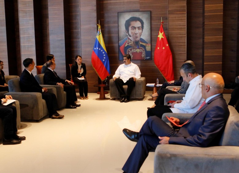 Encuentro entre líderes de China y Venezuela. FOTO: REUTERS 