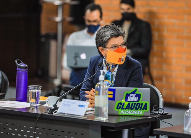 La alcaldesa mayor de Bogotá, Claudia López. FOTO Colprensa