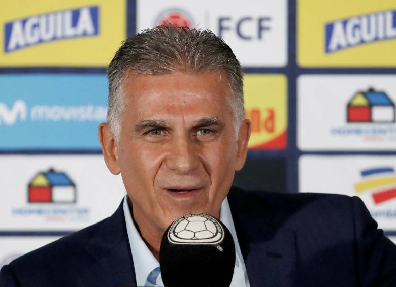 Carlos Queiroz asumió el cargo de seleccionador de Colombia a comienzos de 2019. FOTO AFP