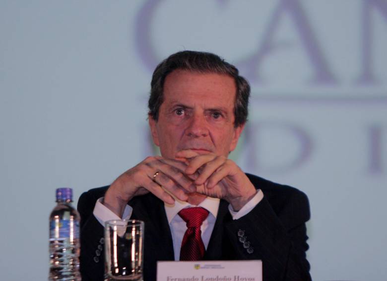 El exministro Fernando Londoño Hoyos. FOTO Colprensa.