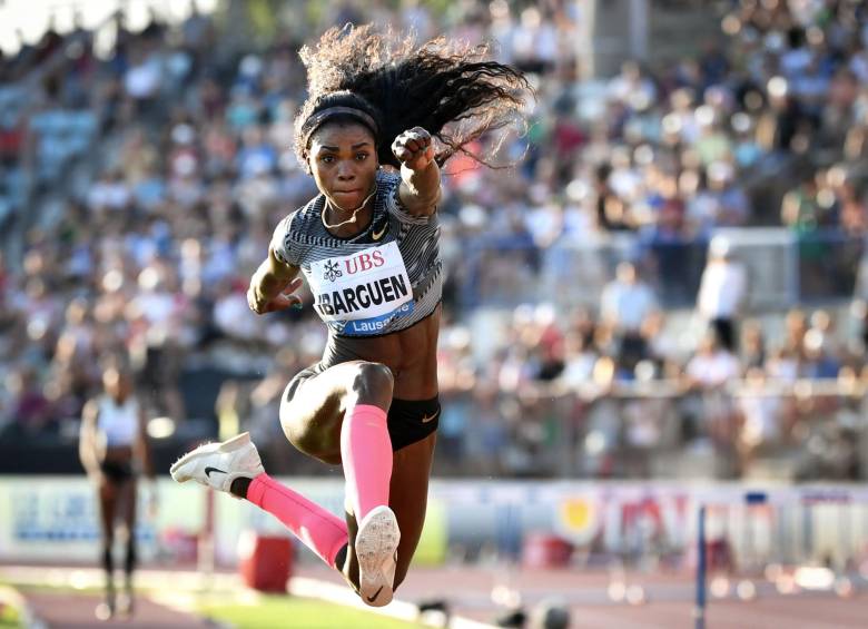 Colombiana Caterine Ibargüen. FOTO AFP