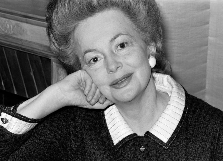 Foto tomada el 8 de abril de 1970, en París, que muestra a la actriz Olivia de Havilland. FOTO AFP