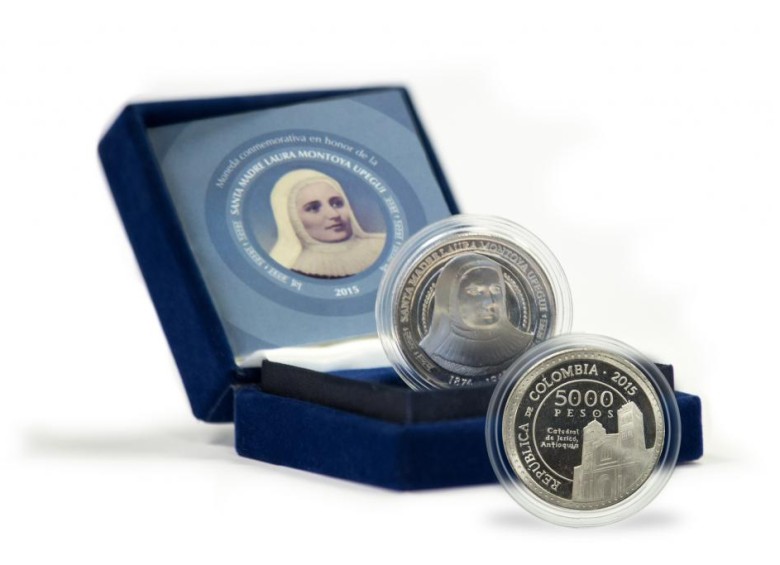 El Banco de la República informará cuando las nuevas piezas de la moneda de la Madre Laura estén disponibles. FOTO CORTESÍA