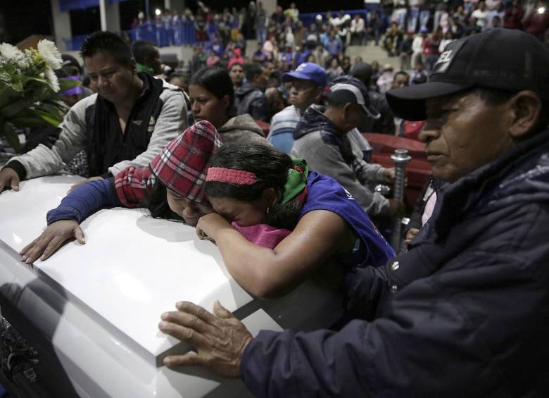 El Gobierno ha señalado como responsables del asesinato de los indígenas a los jefes de las disidencias de las Farc en Toribío, Cauca (foto), a alias Mayimbú y alias Barbas. Por el primero ofrecen una recompensa de 3.000 millones de pesos. FOTO EFE