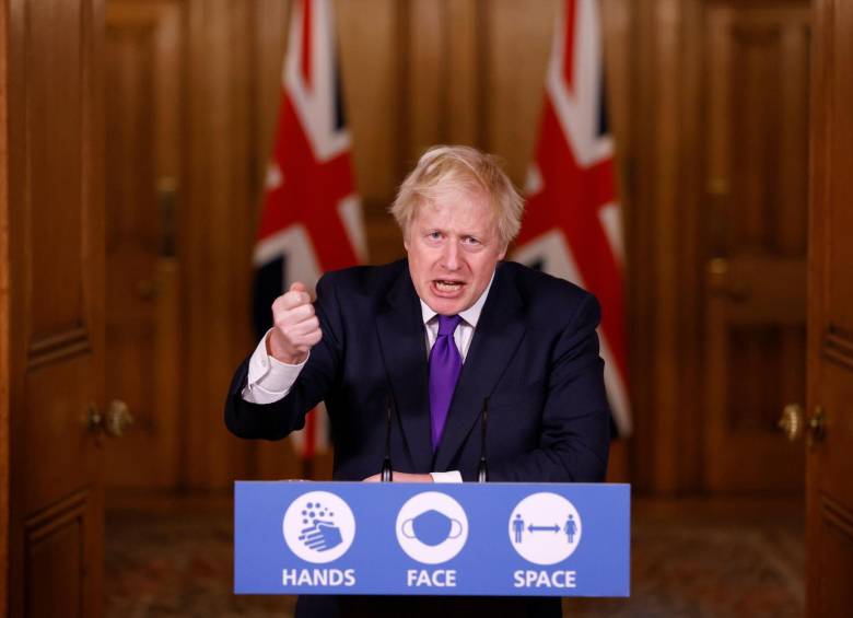 Más allá de los detalles sobre las condiciones comerciales que regirán después del Brexit, el primer ministro británico, Boris Johnson, ha querido marcar una distancia simbólica frente a la Unión Europea y demostrar que su país es soberano de nuevo. FOTO AFP