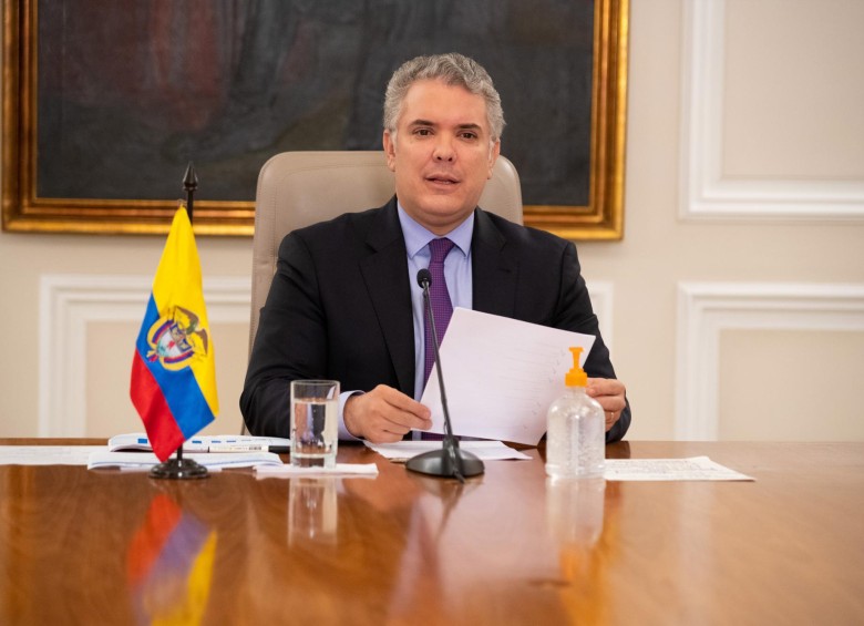 Presidente Iván Duque confirmó que Colombia tiene una tasa de letalidad de 3,2 %. FOTO: Colprensa