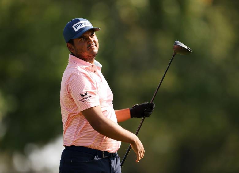 El colombiano Juan Sebastián Muñoz se ubica en la casilla siete del Master de Augusta, con un score de (-9). FOTO AFP