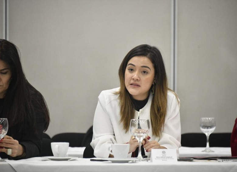 Paola Vargas, secretaria (saliente) de Desarrollo Económico de Medellín. FOTO: MINTIC