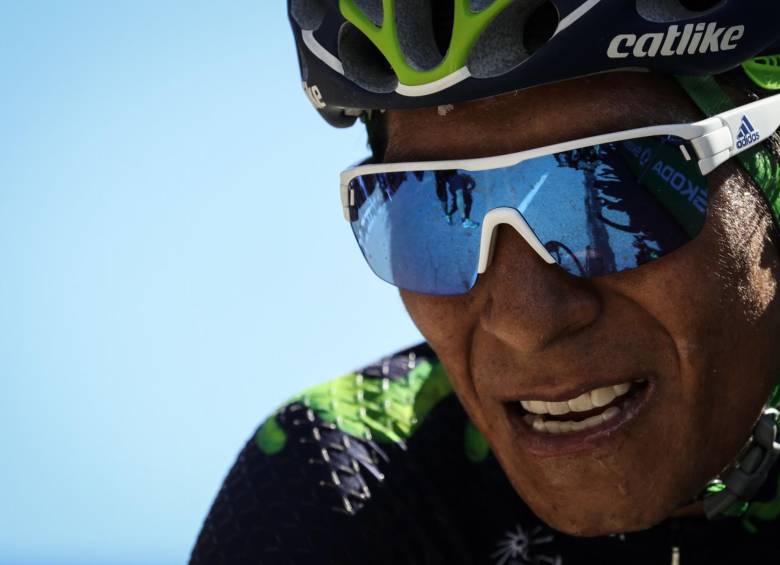 Nairo va por más ataques en los Alpes. FOTO AFP 
