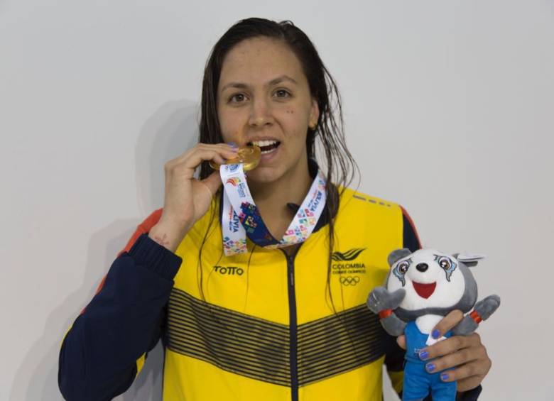 Isabella Arcila también fue oro para Colombia en Juegos Suramericanos. FOTO CORTESIA COC 