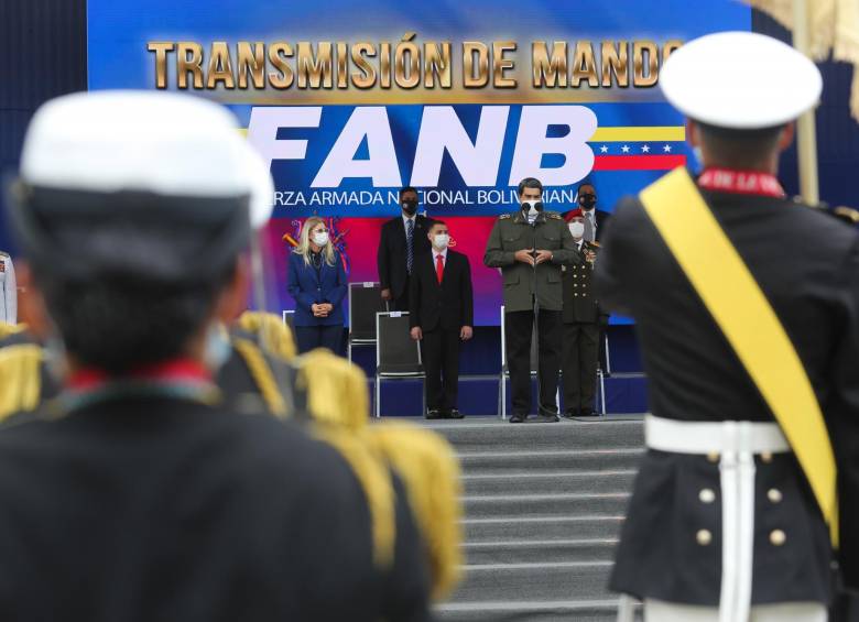 Las Fuerzas Armadas de Venezuela también participan en operativos de vigilancia en la frontera con Colombia. FOTO: AFP