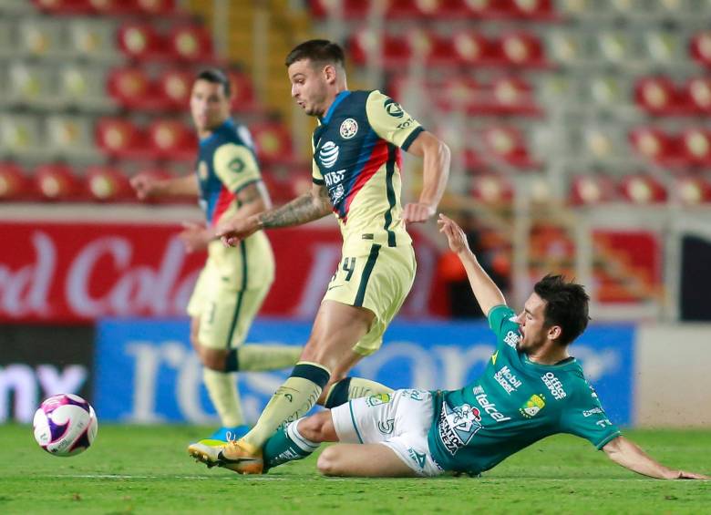 Este es el momento de la terrible lesión de Benedetti. FOTO AFP
