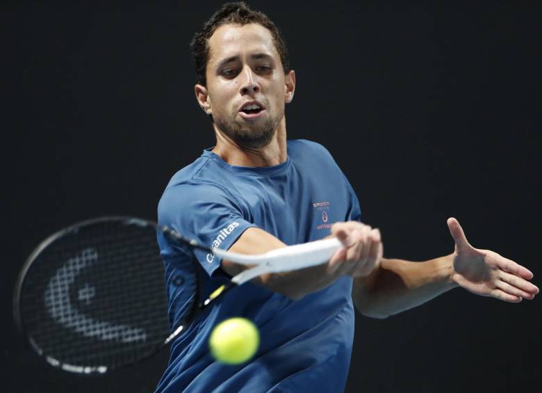Daniel Galán se mide en el Abierto de Australia ante el chileno Alejandro Tabilo. FOTO EFE