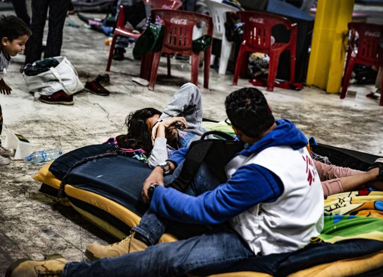 Hay personas que están en albergues. FOTO: Juan Carlos Tomasi / MSF