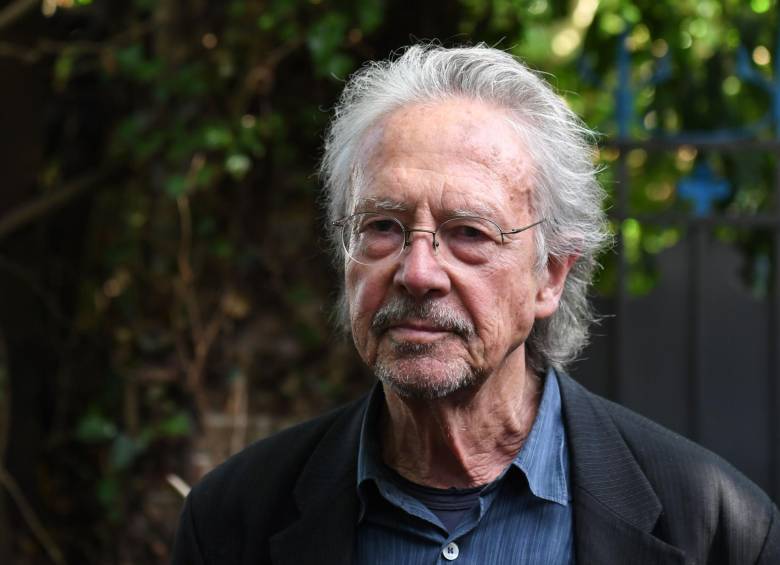 Handke era escéptico frente al Nobel, ahora agradece la mención. FOTO afp Alain JOCARD
