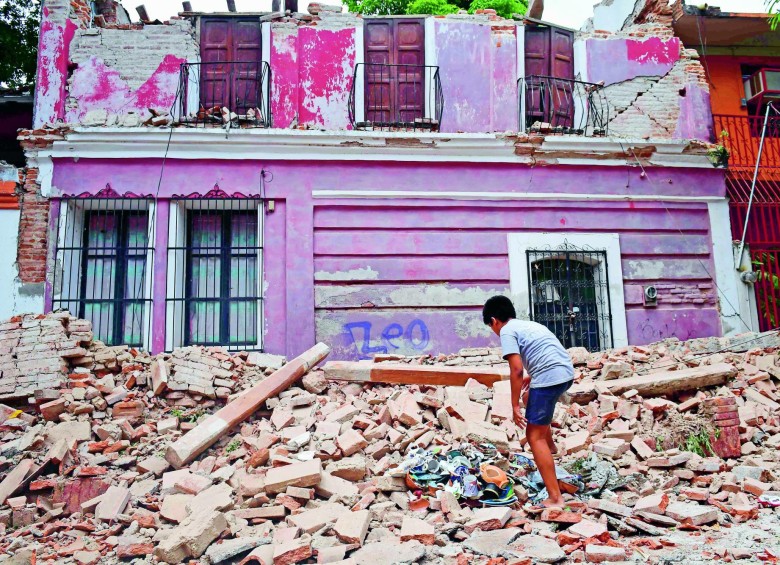 En septiembre de 2017, Oxaca vivió también un fuerte temblor. Foto: AFP