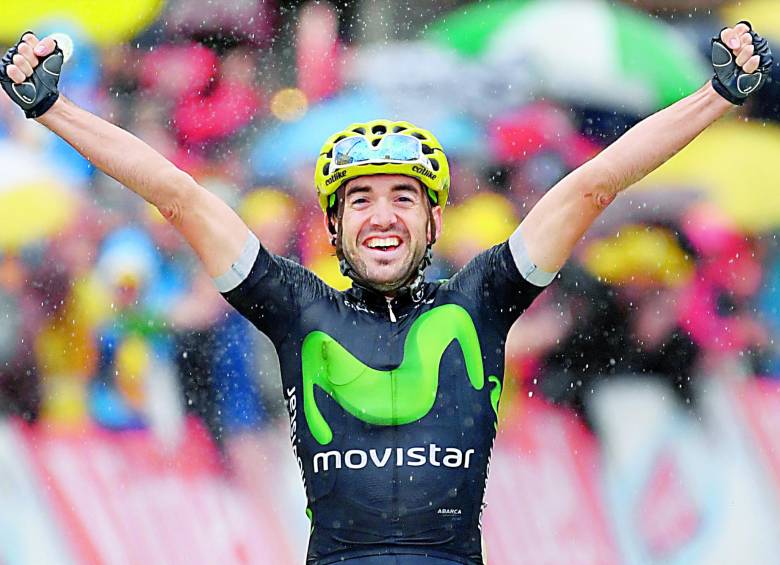 Izagirre dedicó la victoria a su hermano Gorka, que retiró del Tour por una caída, además a su equipo y su esposa, con la que espera el nacimiento de su hija en octubre. FOTO AFP