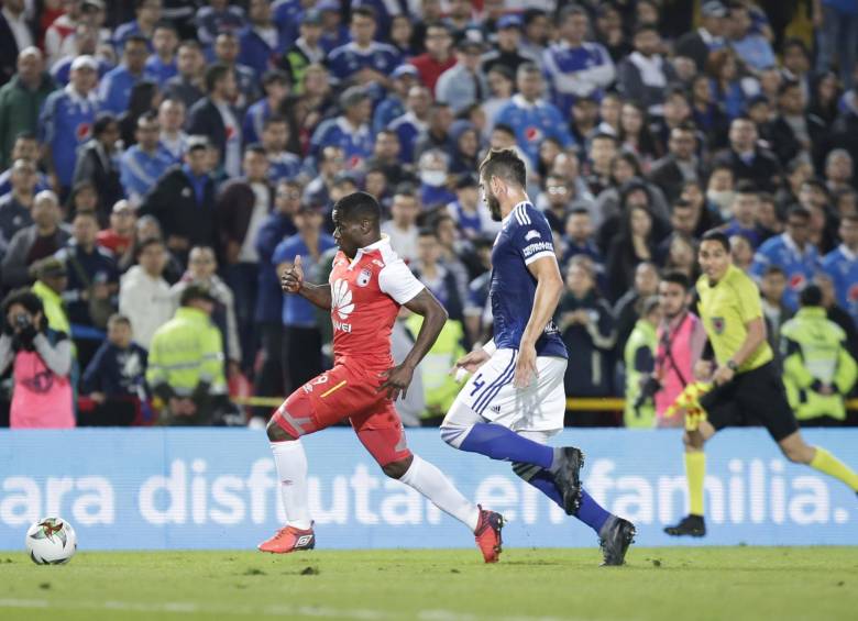Santa Fe se quedó con el primer clásico capitalino del año. FOTO COLPRENSA