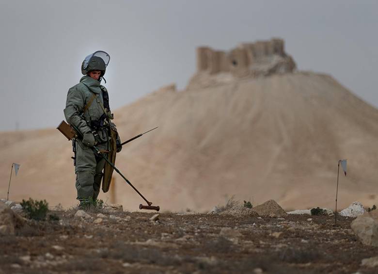 Expertos explican que la demanda de ayuda mundial para el desminado subió por los conflictos en Medio Oriente. FOTO reuters