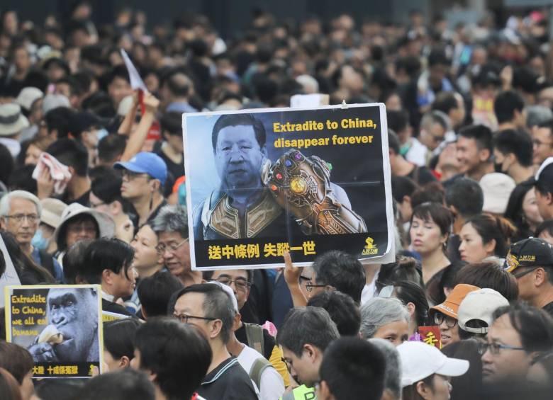 Hong Kong ha vivido casi un mes de protestas multitudinarias, con varias de ellas superando el millón de participantes. Foto AFP